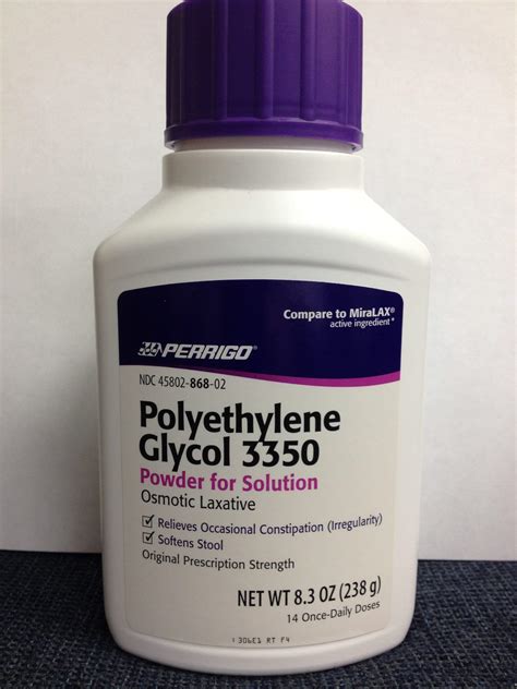 what is polyethylene glycol 3350 made of